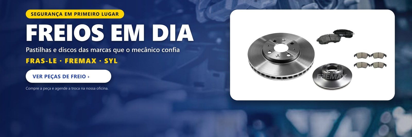 Freios em dia: pastilhas e discos Fras-le, Fremax e SYL